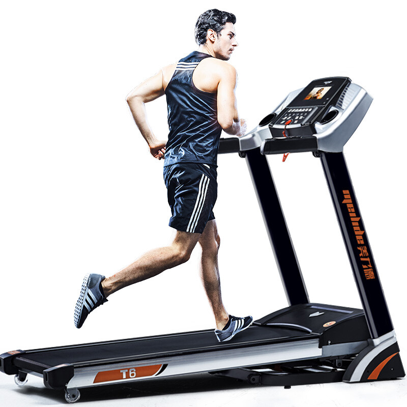 Meride T6 treadmill fitness equipment household color screen foldable fitness equipment large treadmill T6-7 inch color screen single (without massage)