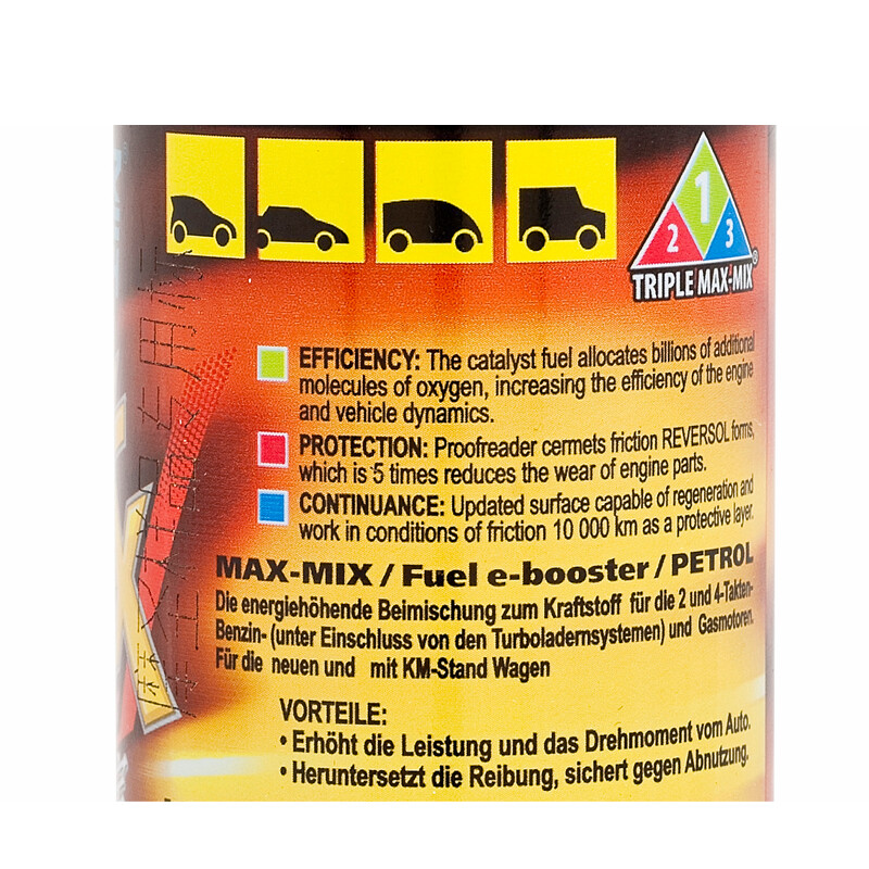 Mosheng MAX-MIX engine power treasure car fuel treasure additive cleaning oil line (Black Mo)