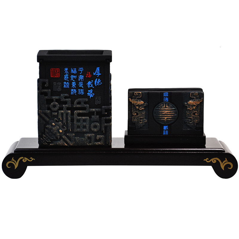 Debao City Charcoal Carving Pen Desk Business Card Holder Carbon Debao City Charcoal Carving Pen Desk Business Card Holder Carbon Decoration Creative Crafts Gift Teacher S Day Graduation Season To Send Teachers