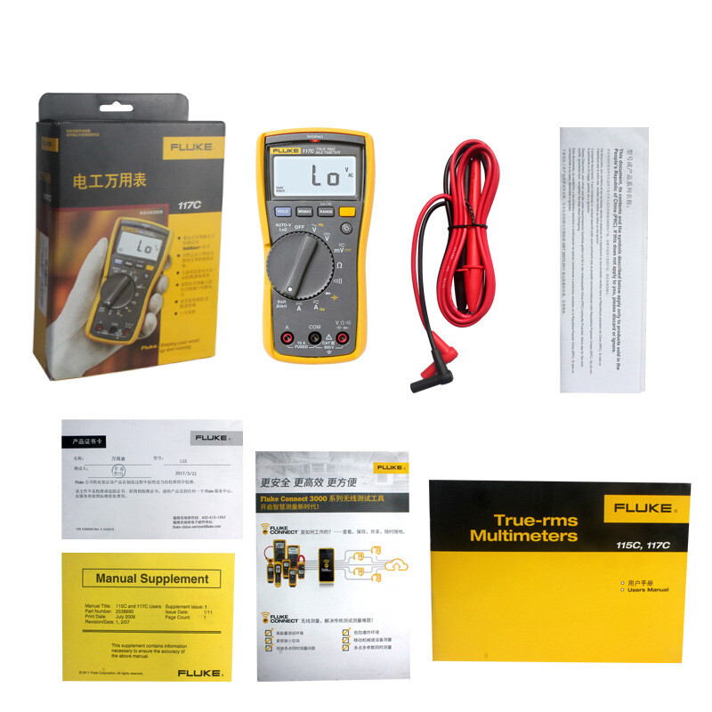 FLUKE F117C digital multimeter high-precision true RMS smart electrician electrical multimeter multi-purpose ammeter