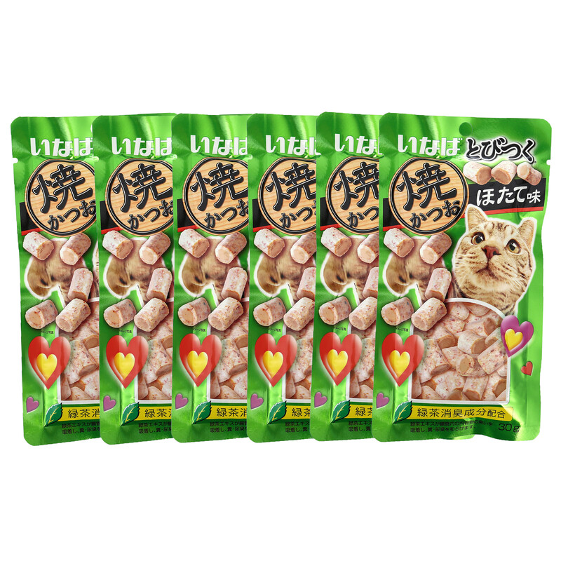 Inaba Cat Snacks Grilled Chicken Roll Tuna Flavor 30g*6 pack
