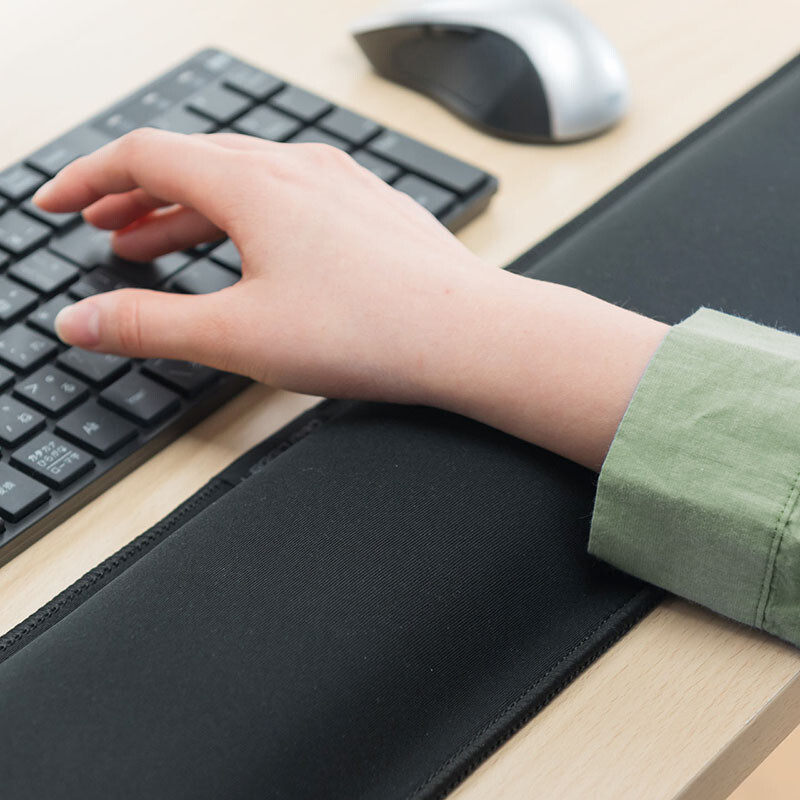 Sanwa Supply Large And Long Wrist Rest Keyboard Pad Support Sanwa Supply Large And Long Wrist Rest Keyboard Pad Support Thick Non Slip Edge Memory