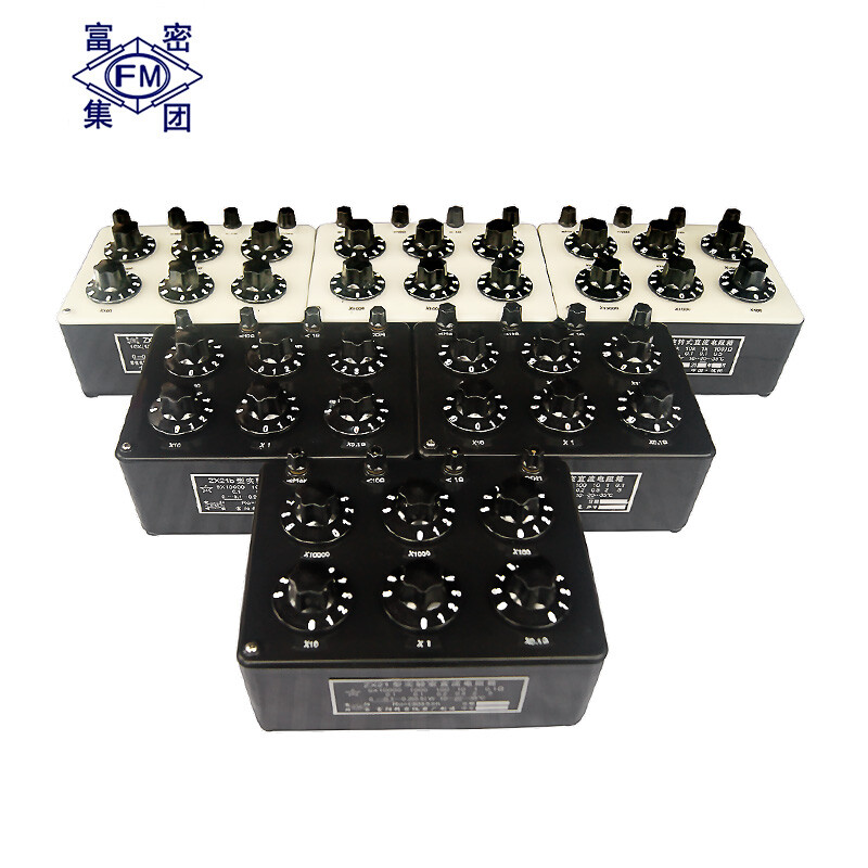 Fumi ZX21 rotary DC standard resistance box 6 sets of switches black panel can be used for laboratory teaching and calibration of multimeters ZX21 teaching