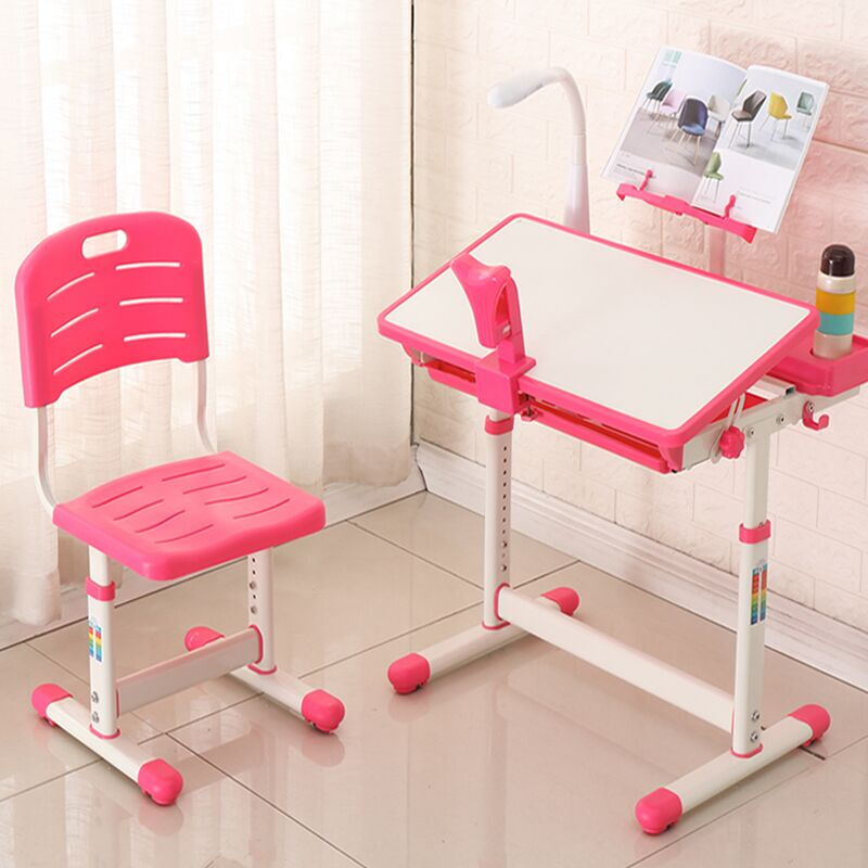 Xu Ke Study Desk Student Table And Chair Set Xu Ke Study Desk Student Table And Chair Set Writing Kids Red Gifts Led Lights Posture
