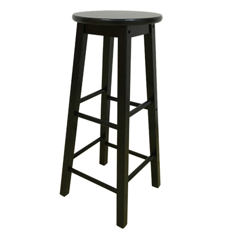 Carved Totem Solid Wood Bar Chair Simple European Carved Totem Solid Wood Bar Chair Simple European Stool High Front Desk Retro