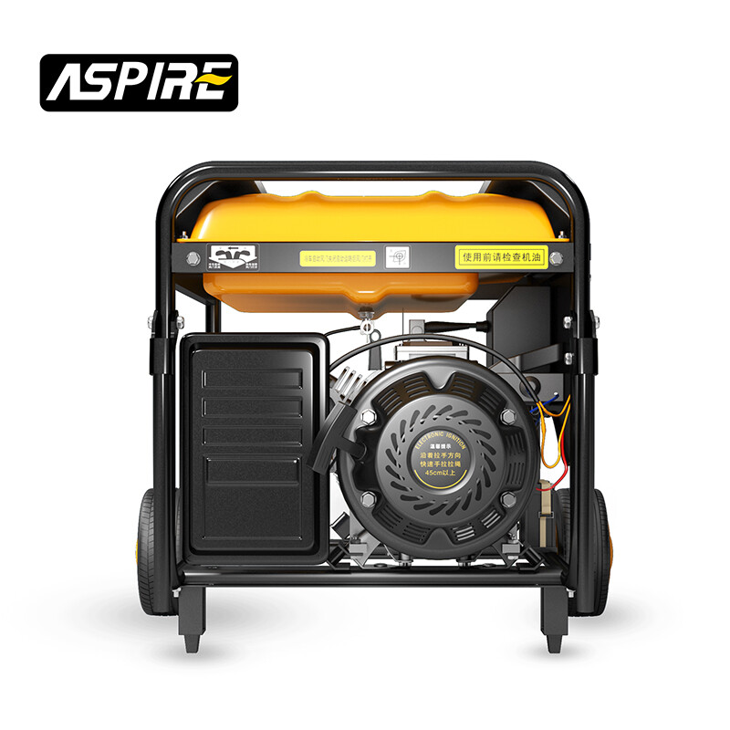 Kochba small gasoline generator 220V household portable pure copper generator single-phase 220V outdoor generator newly upgraded 4kw electric start + multi-fuel 220v