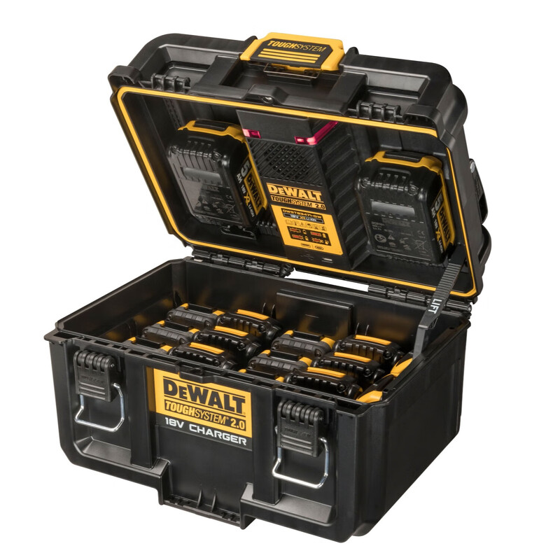 DEWALT Rock Series Dual Charging High Power Storage Box Stackable Toolbox DWST83471-A9