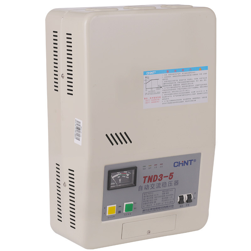 Chint (CHNT) voltage regulator TND3 (TSD)-5 single-phase wall-mounted automatic AC voltage regulator 5000W air conditioner TV computer voltage regulator