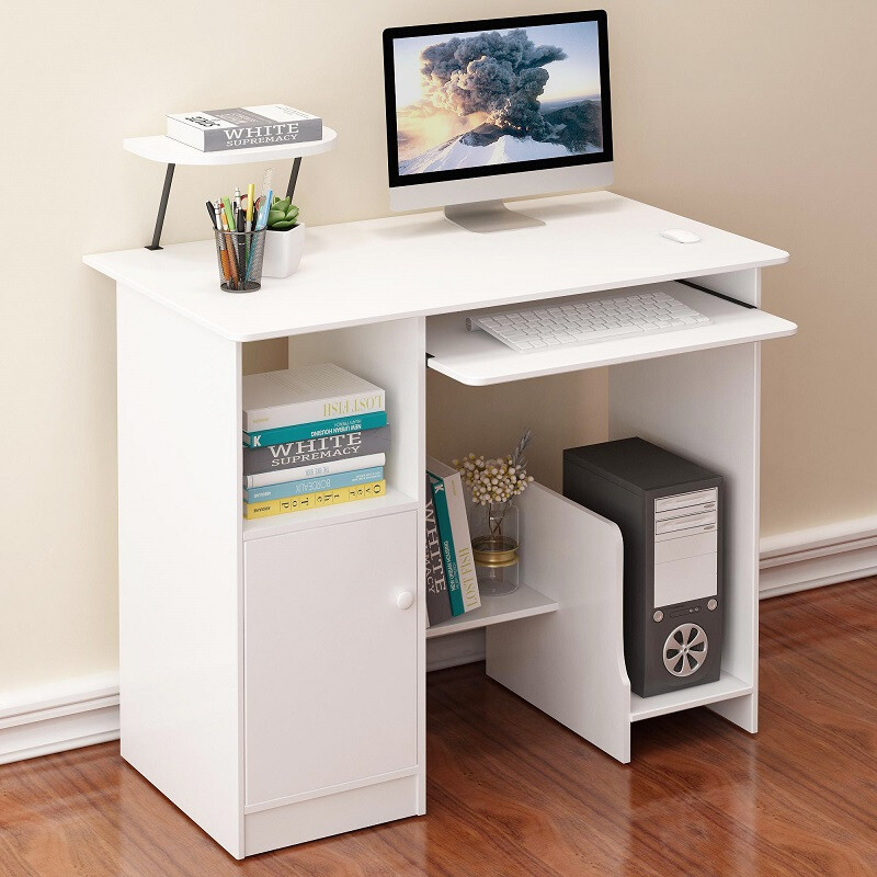 Halodn Desktop Computer Desk Study Office Home With Halodn Desktop Computer Desk Study Office Home With Locker Speaker Stand Warm White