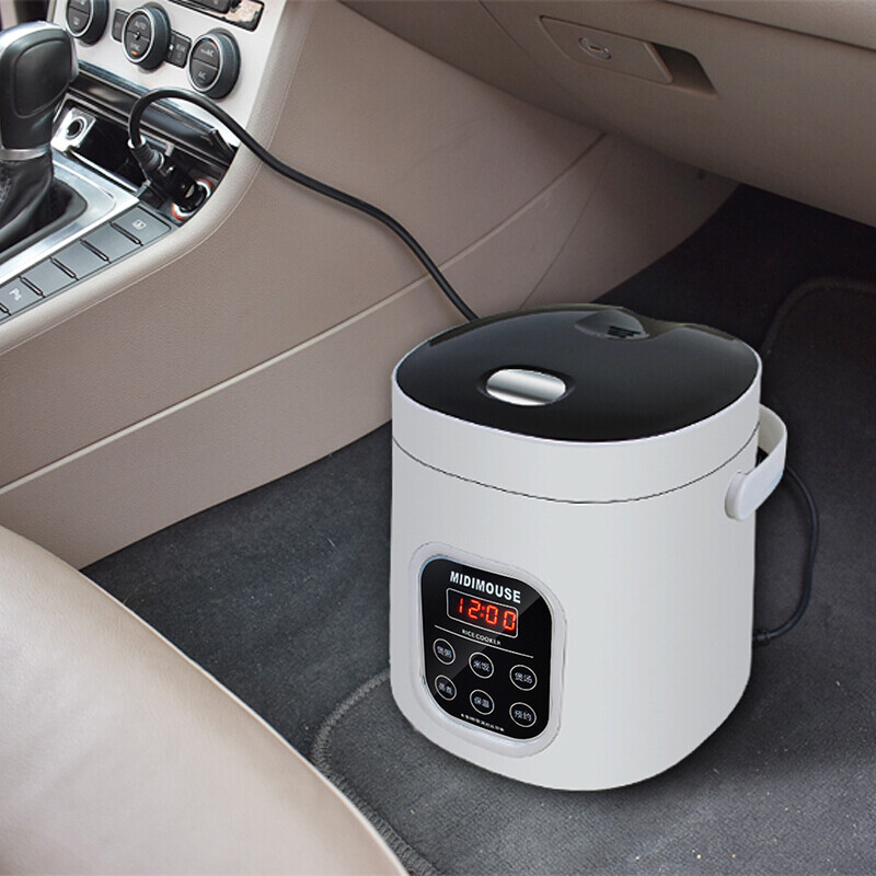 MIDIMOUSE car-mounted rice cooker car-mounted rice cooker 24V large truck 12V car home dual-purpose 24-volt car rice cooker 1.6L-12V car SUV off-road special 1.6L