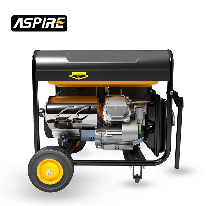 Kochba small gasoline generator 220V household portable pure copper generator single-phase 220V outdoor generator newly upgraded 4kw electric start + multi-fuel 220v