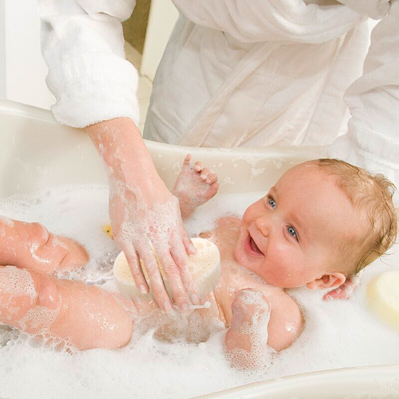 MARNA Japanese imported sponge bath brush soft bath brush baby bath cotton household children's decontamination bath towel