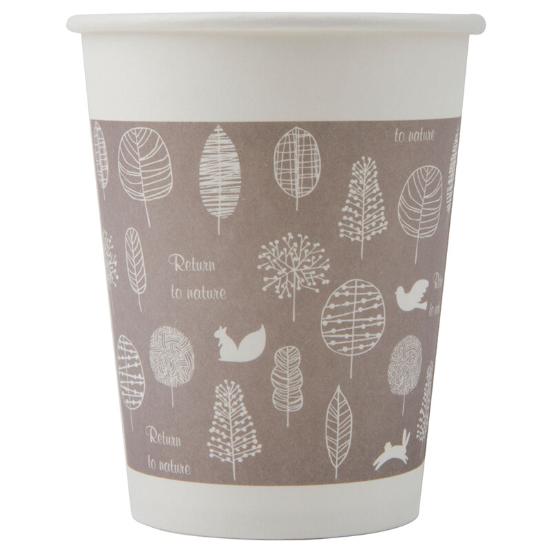 Deli 250ml (9 ounces) thickened four-color disposable water cups/paper cups, 100 pieces, office supplies