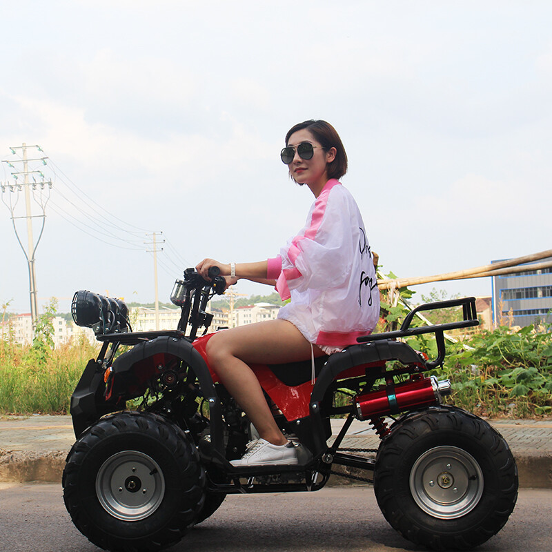 ZEEDOO-HL small ATV four-wheel off-road vehicle 125CC adult off-road motorcycle mountain bike two-seater red package three
