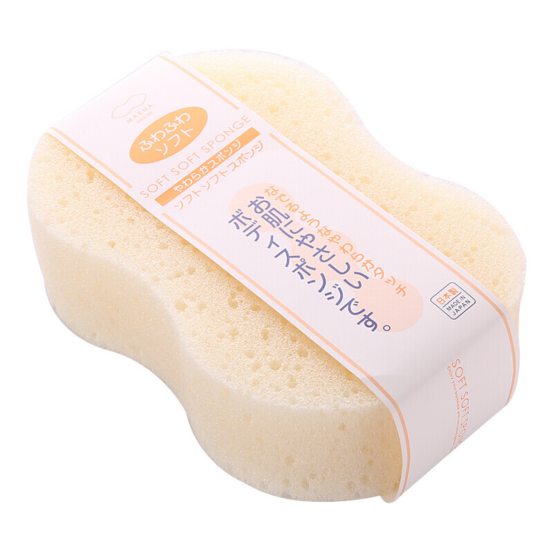 MARNA Japanese imported sponge bath brush soft bath brush baby bath cotton household children's decontamination bath towel