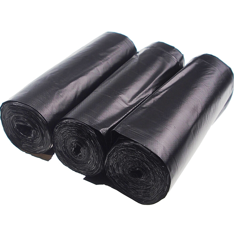 Lide vest garbage bag black 50*60cm 100 single-sided 0.85 silk large home office portable garbage bag