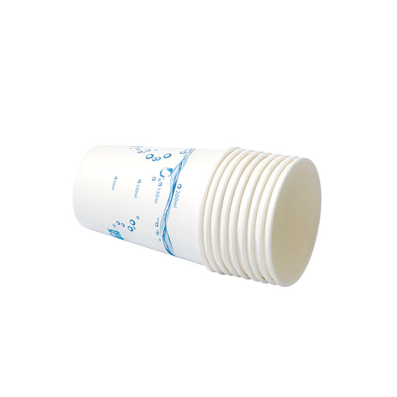 Miaojie disposable paper cups, thickened and anti-scalding, 50 large size