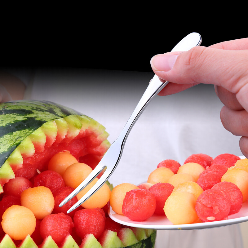 Sansi Steel Fruit Fork 304 Stainless Steel Food Grade Fork Children's Fork 3-6 Years Old Dinner Fork Small Fork Cutlery 1 Pack Thickened 304