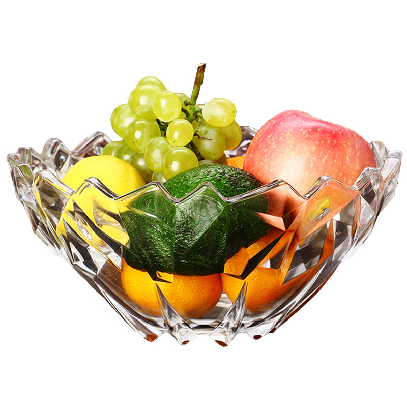 Delisoga Glass Fruit Bowl Creative Ice Love Deep Large Size Delisoga Glass Fruit Bowl Creative Ice Love Deep Large Size European Candy Dried