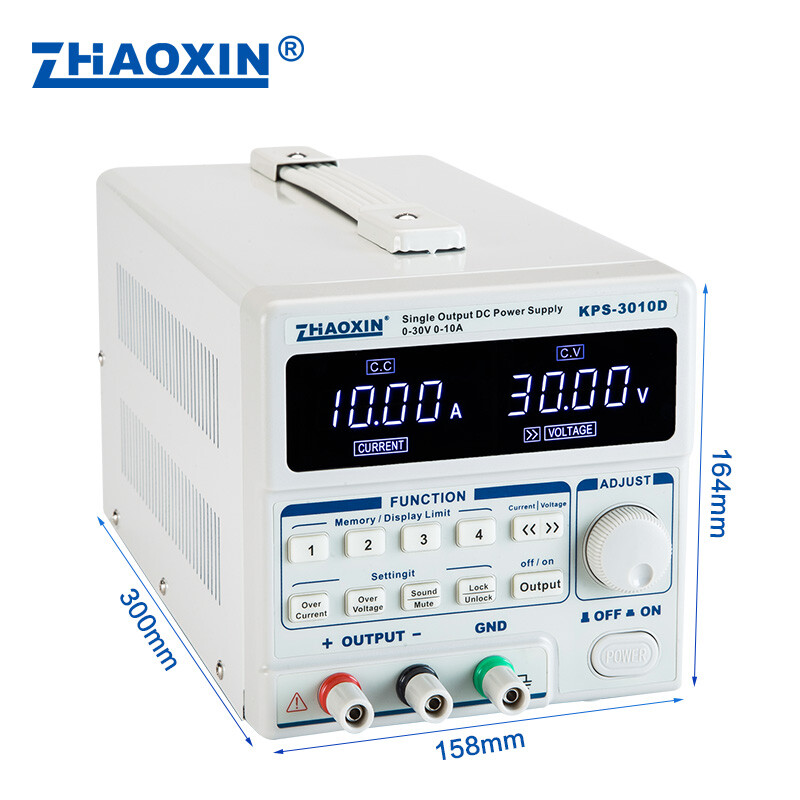ZHAOXIN programmable DC regulated power supply 30V5A20A62V10A60V5ADU with interface software CNC power supply KPS-3010D 30V10A (without interface)