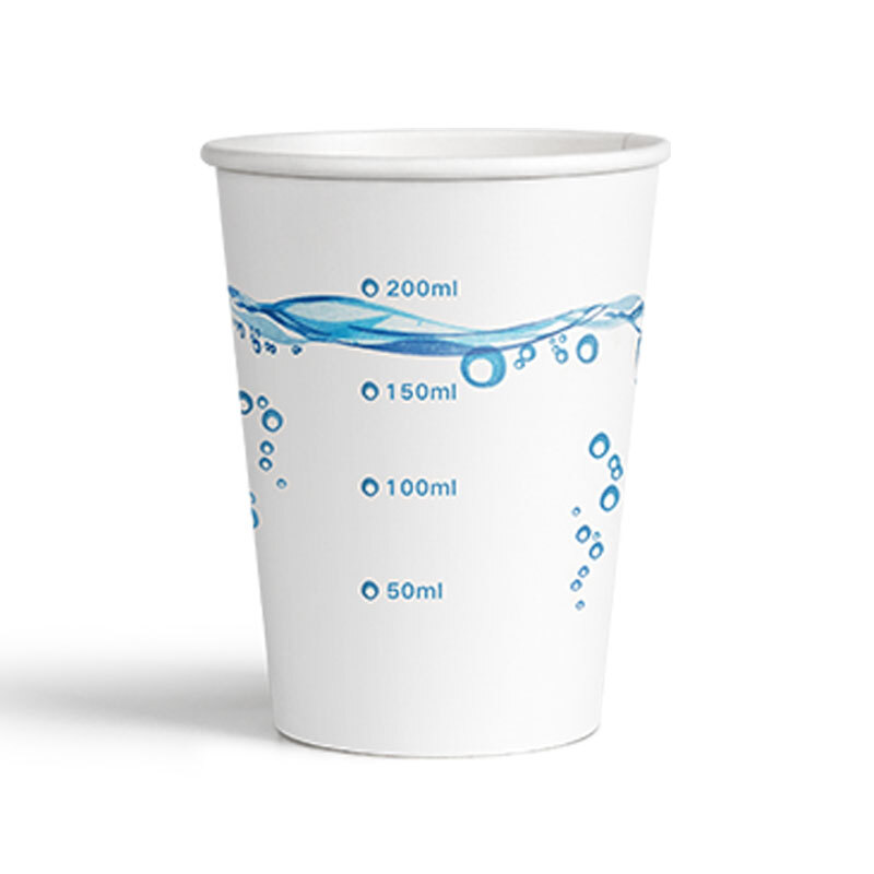 Miaojie disposable paper cups, thickened and anti-scalding, 50 large size