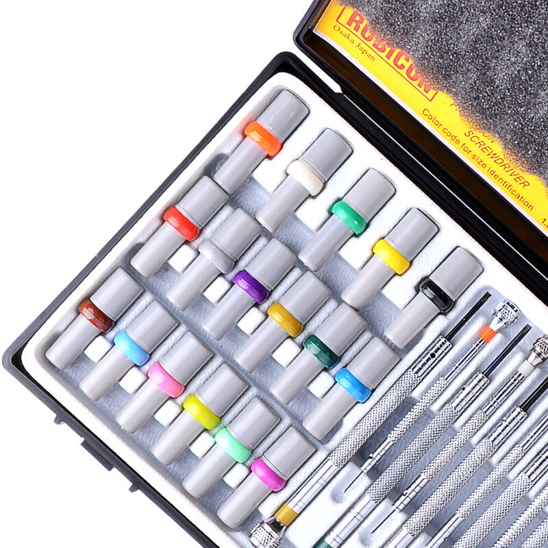 RUBICON Robin Hood precision jewelry and watch screwdriver screwdriver set RSB-1701 (17 pieces)