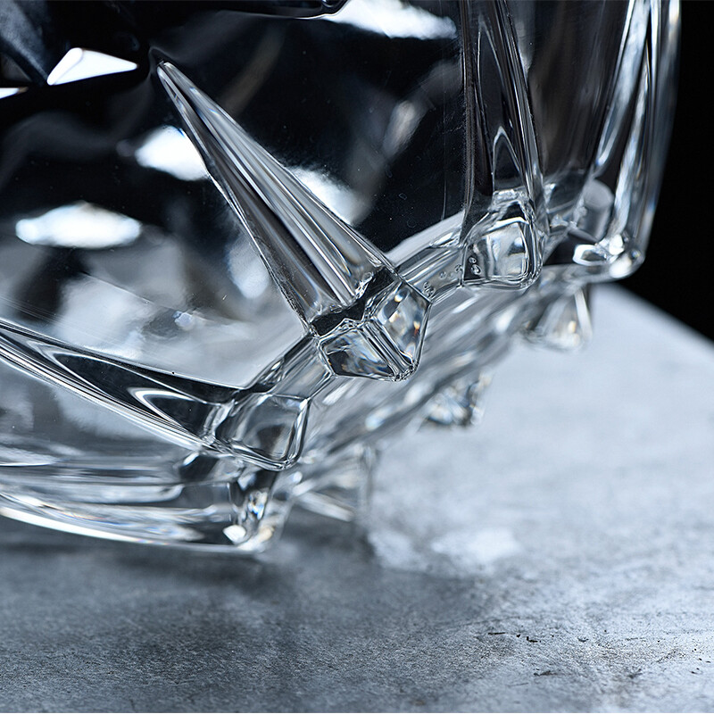 Delisoga Glass Fruit Bowl Creative Ice Love Deep Large Size Delisoga Glass Fruit Bowl Creative Ice Love Deep Large Size European Candy Dried