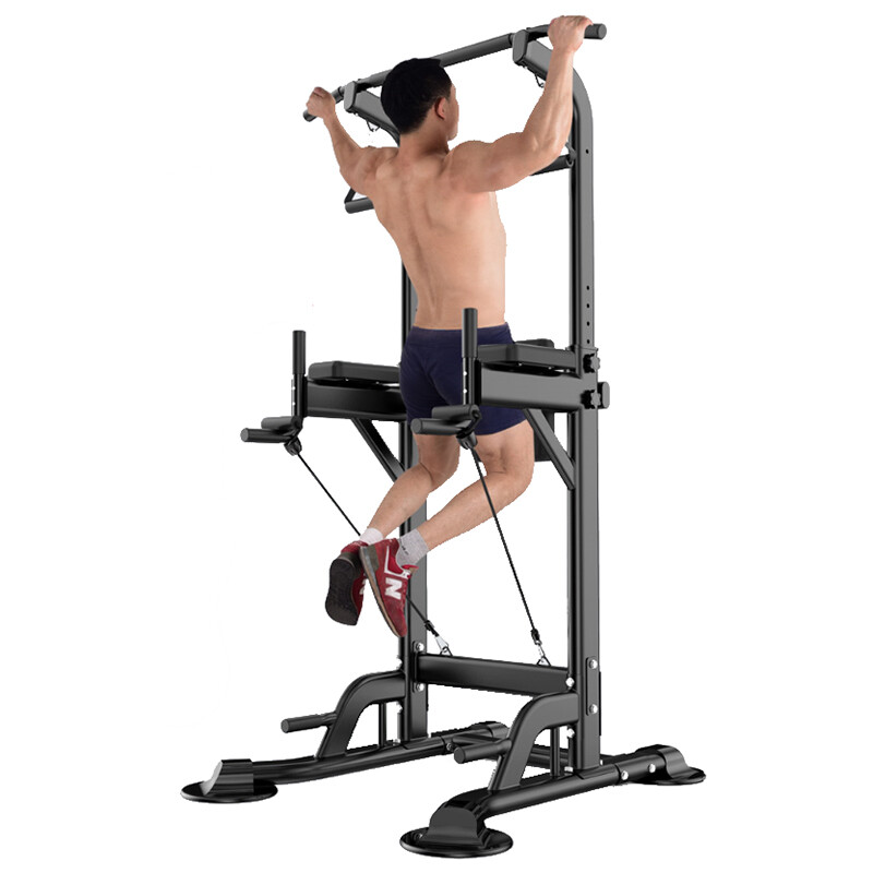 ZHENG XIN horizontal bar pull-up device home sports fitness training equipment indoor single and parallel bars adult adjustable horizontal bar 045 multi-function model - black