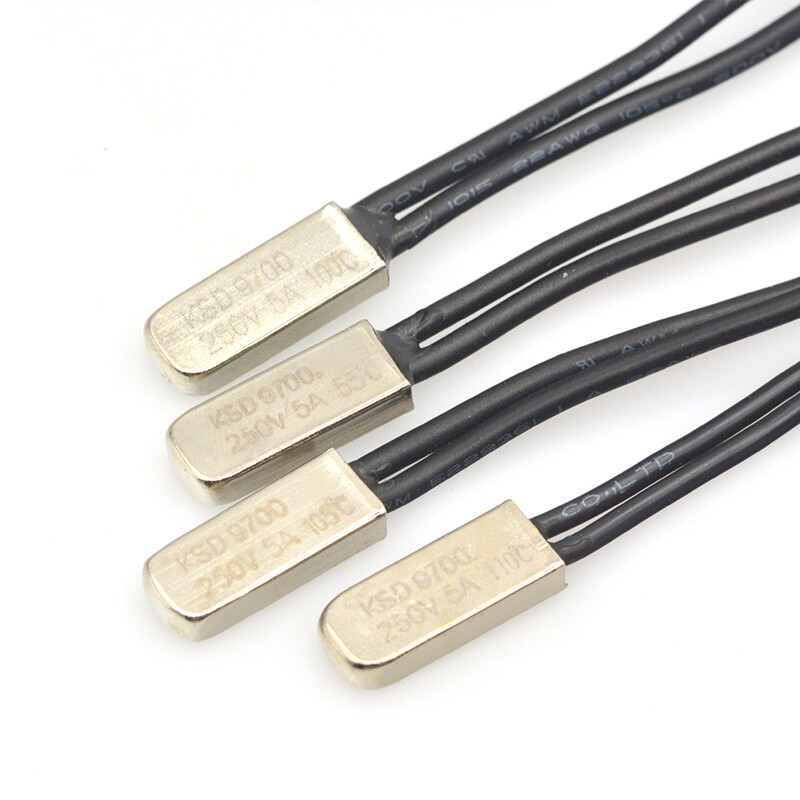 TaoTimeClub KSD9700 temperature control switch temperature switch thermal protector 5A metal normally open and normally closed 15 25 degrees ~ 155 degrees 5A metal normally closed 95 degrees