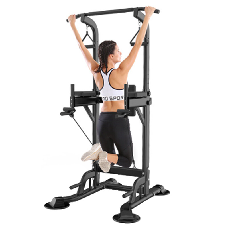 ZHENG XIN horizontal bar pull-up device home sports fitness training equipment indoor single and parallel bars adult adjustable horizontal bar 045 multi-function model - black