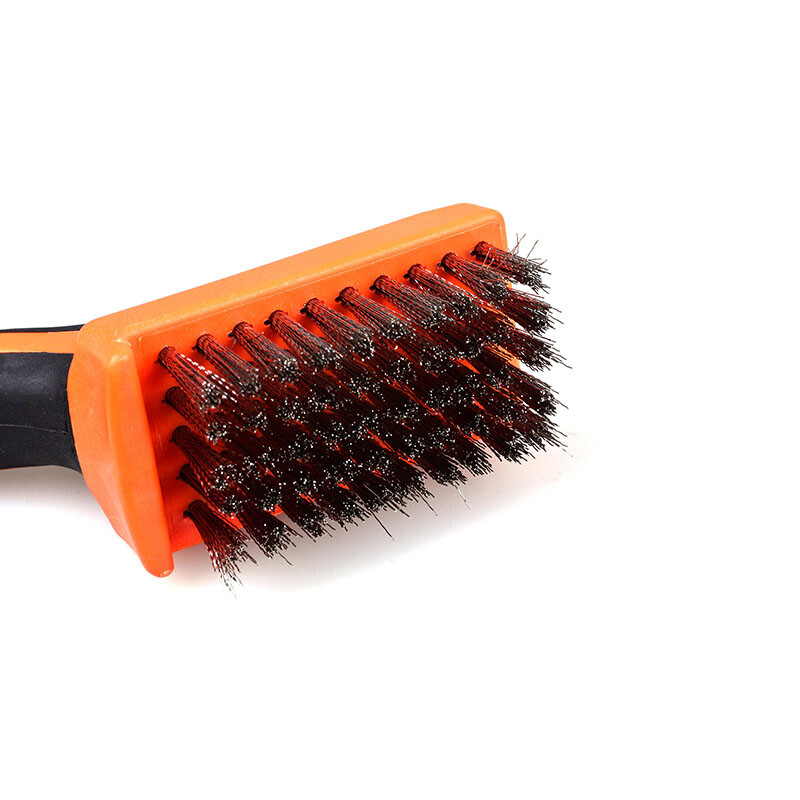 Tactix wire brush stainless steel wire brush industrial iron brush long handle rust removal cleaning brush kitchen barbecue household 315013