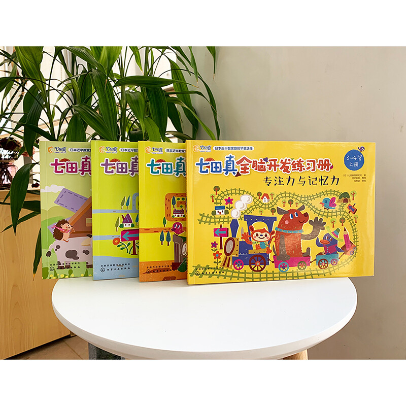 3-7 years old Nanada Zhen's whole-brain development exercise book, concentration and memory (set of 12 volumes) comes with 