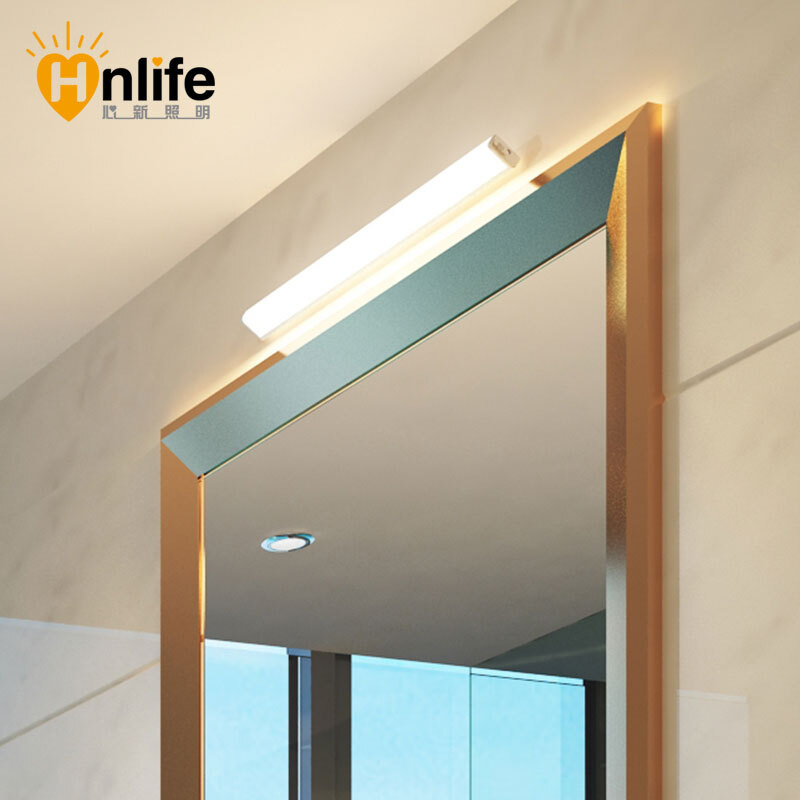 Heart New Lighting Led Sensor Mirror Headlights Simple Bathroom Heart New Lighting Led Sensor Mirror Headlights Simple Bathroom Cabinet Makeup Lamps Charging Free Wiring Warm Yellow And White Daytime Not