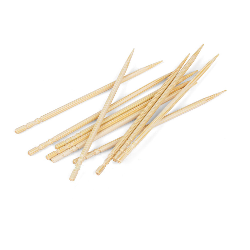 Double gun disposable bamboo toothpicks in eco-friendly bags for mass sale in large packaging of 2400 pieces