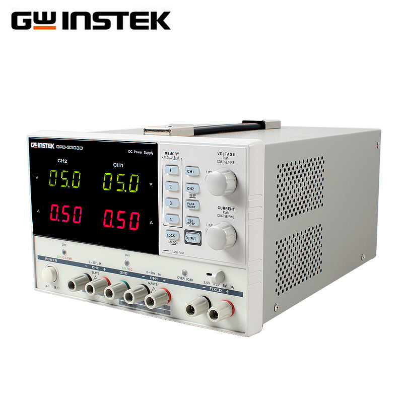 GWINSTEK multi-channel DC regulated power supply GPD-2303S丨3303S丨4303S丨3303D programmable linear GPD-4303S (four channels 30V 3A 195W)