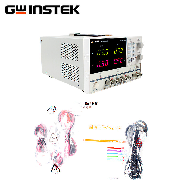 GWINSTEK multi-channel DC regulated power supply GPD-2303S丨3303S丨4303S丨3303D programmable linear GPD-4303S (four channels 30V 3A 195W)