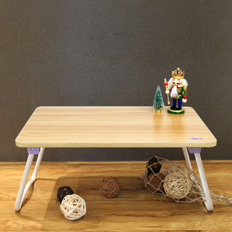 Double Computer Table W Leg Apple Wood Color Simple Laptop Bed Double Computer Table W Leg Apple Wood Color Simple Laptop Bed Dormitory Lazy Folding Study Desk Household Small Dining