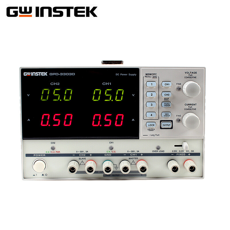 GWINSTEK multi-channel DC regulated power supply GPD-2303S丨3303S丨4303S丨3303D programmable linear GPD-4303S (four channels 30V 3A 195W)
