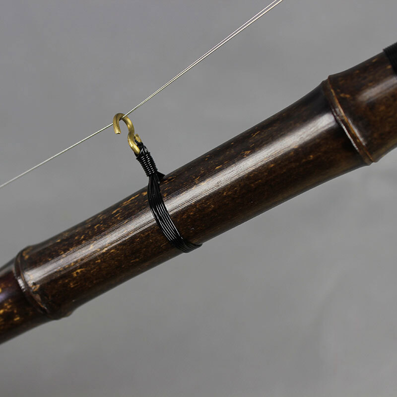 Made by Liu Menghu Liu Menghu's high-quality jujube wood axis purple bamboo Jinghu professional performance Xipi Erhuang examination Peking opera stringed Jinghu musical instrument leather and yellow dual-purpose configuration one