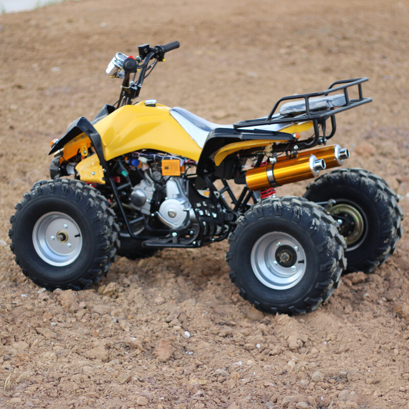 ATV four-wheel off-road motorcycle all-terrain vehicle ATV mountain bike adult gasoline 125cc differential shaft drive 8-inch small Mars road vacuum tire 6-inch chain transmission standard model