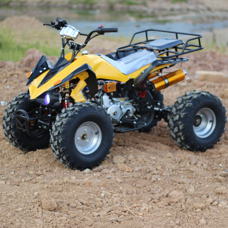 ATV four-wheel off-road motorcycle all-terrain vehicle ATV mountain bike adult gasoline 125cc differential shaft drive 8-inch small Mars road vacuum tire 6-inch chain transmission standard model