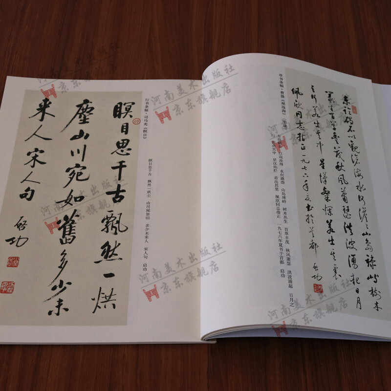 Qi Gong's calligraphy works, calligraphy inscriptions and copybooks, second edition, Henan Fine Arts Publishing House