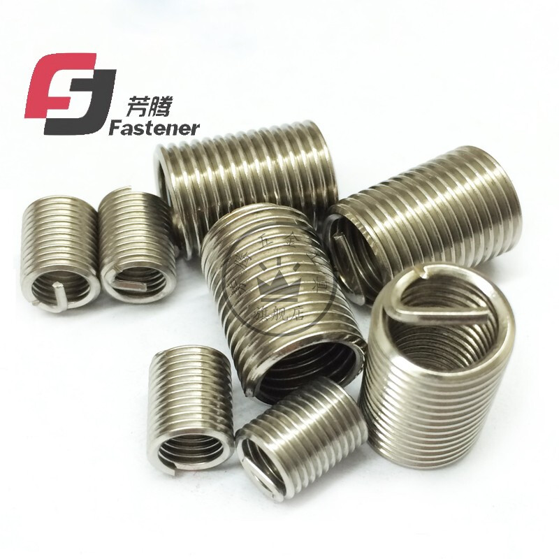 Fangteng 1.6-36 stainless steel 304 threaded sleeve wire threaded braces threaded protective sleeve threaded braces 20 pieces M1.6-1.5D