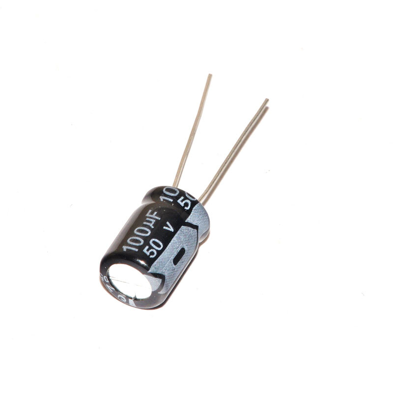 TaoTimeClub electrolytic capacitor 50V/100UF volume 8*12 aluminum electrolytic capacitor 10 pieces