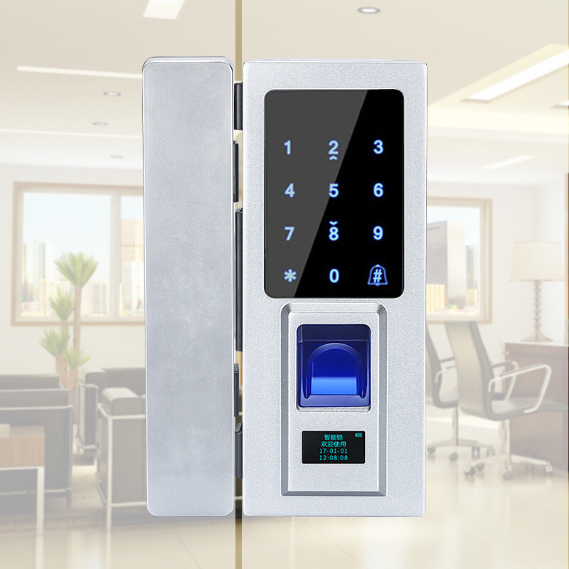 Yuhuaze Glass Door Fingerprint Lock Intelligent Electronic Yuhuaze Glass Door Fingerprint Lock Intelligent Electronic Code Office Access Control Open