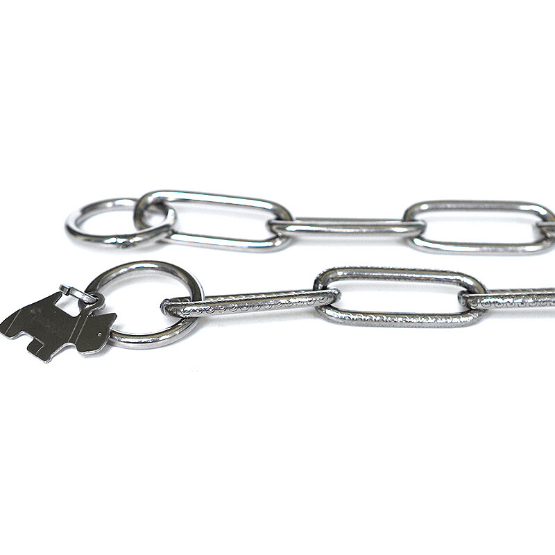 Chukchi (CHUKCHI) Dog P Chain Stainless Steel Pet Chain Retractable Dog Collar German Shepherd Golden Retriever for Medium and Large Dogs Stainless Steel Smooth 70cm*4mm Large Dogs