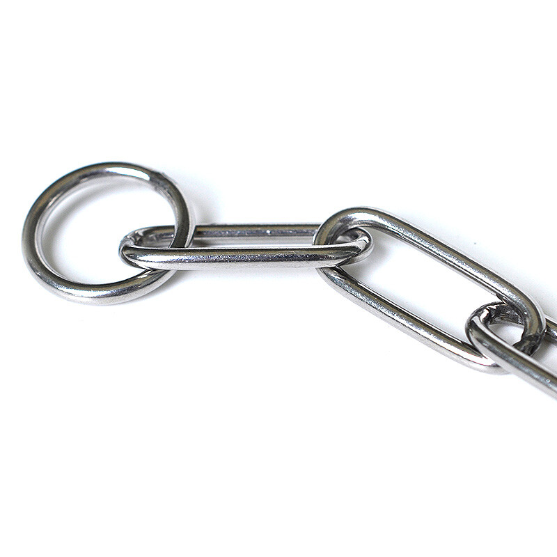 Chukchi (CHUKCHI) Dog P Chain Stainless Steel Pet Chain Retractable Dog Collar German Shepherd Golden Retriever for Medium and Large Dogs Stainless Steel Smooth 70cm*4mm Large Dogs