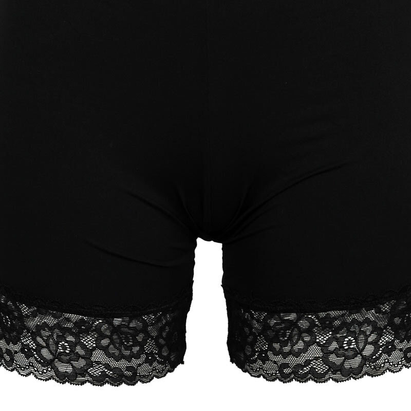 Lightness E3020 lightweight sexy printed high-waisted mid-shape pants black M