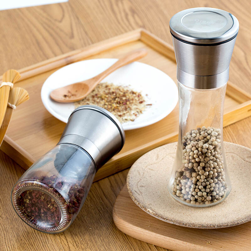 Olodo German grinder manual grinding bottle household pepper grinder freshly ground black pepper grinder tall pepper grinder (PP)
