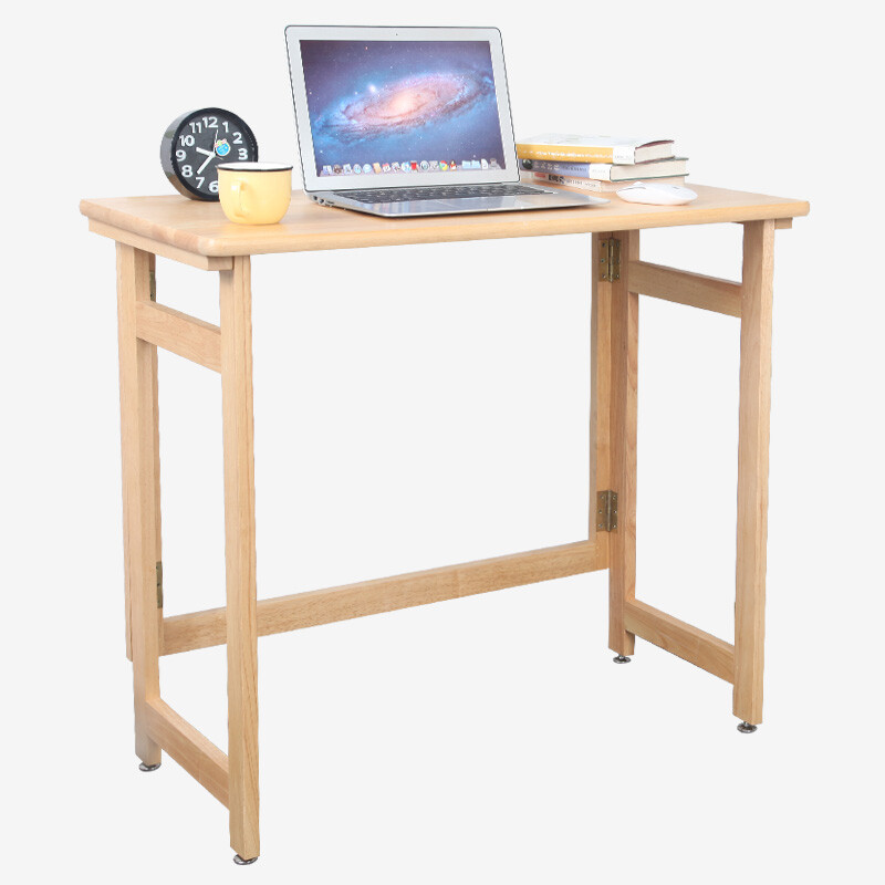Midas Solid Wood Folding Computer Desk Oak Simple Table Midas Solid Wood Folding Computer Desk Oak Simple Table Writing Study 13640